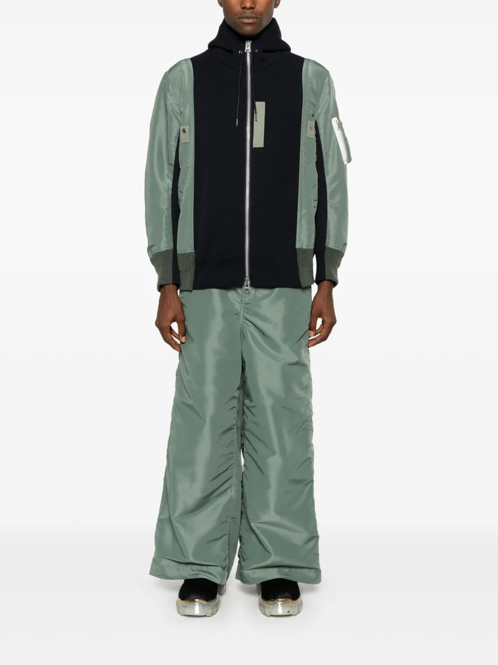 재킷 투톤 봄버 Sacai 진한 파란색 남성