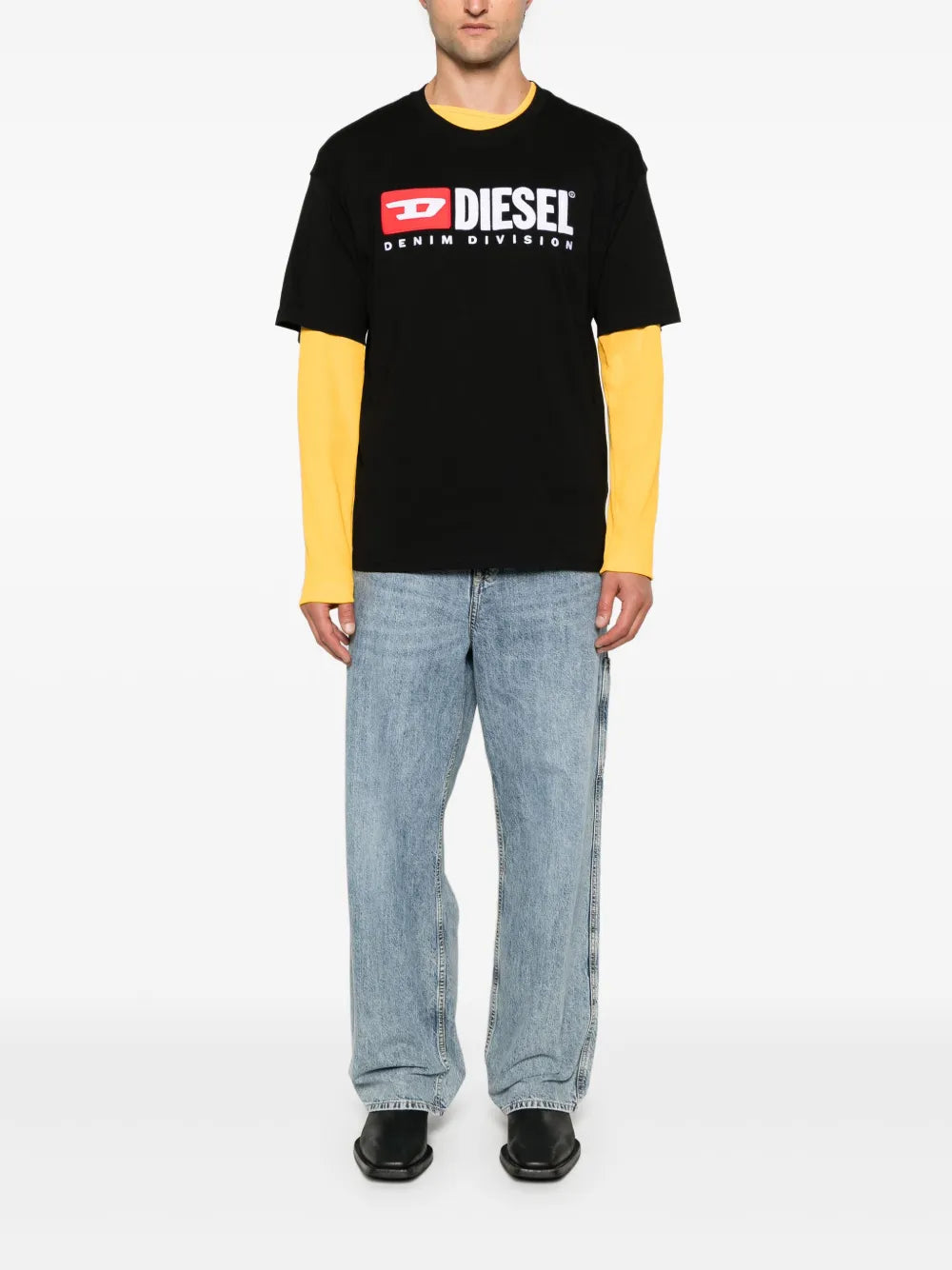 Polos T-shirt T-Boxt-Div Diesel Noir Homme
