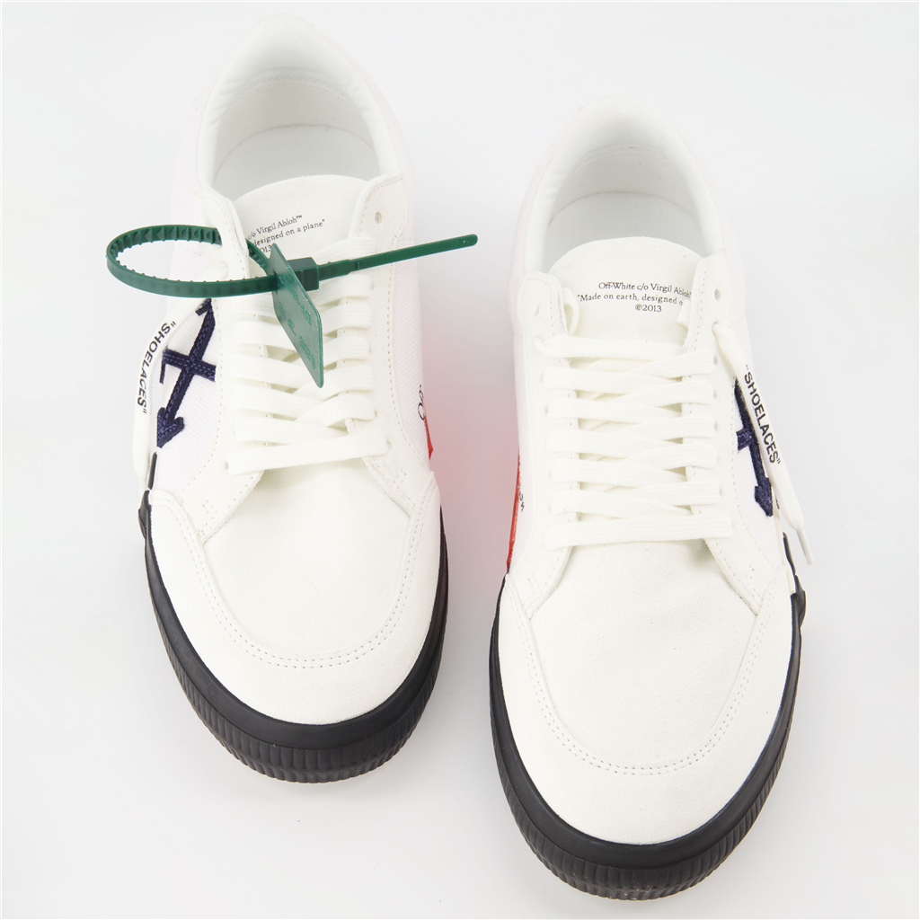 Sneaker OMIA085S22LEA001 0146 white navy b Off-White Weiß Homme