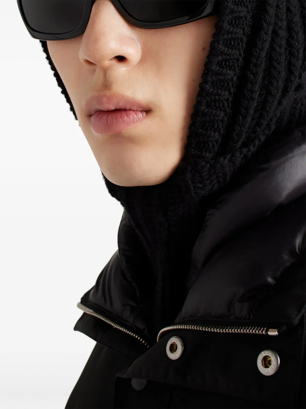 Manteaux Doudoune en Re-Nylon Prada Noir Homme