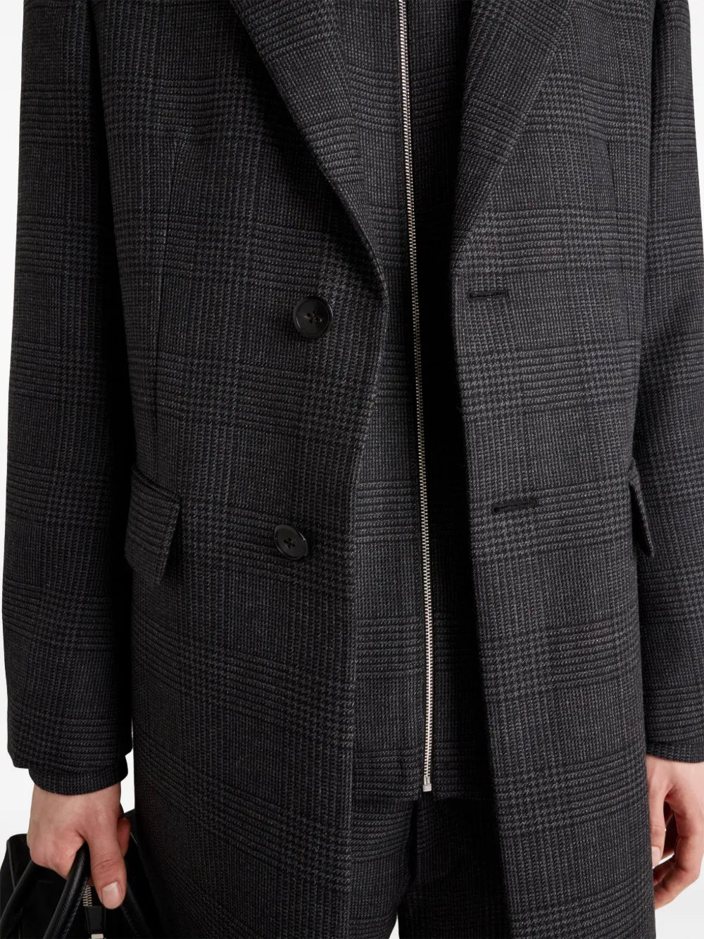Coats Wool Coat Prada Gray Homme