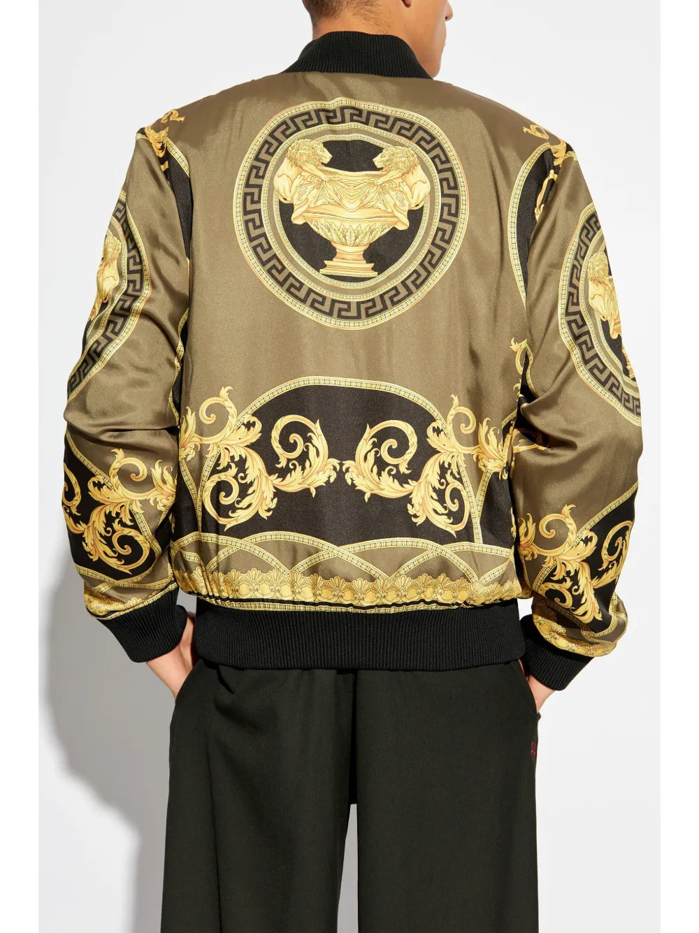 ジャケット リバーシブルバロッコボンバー Versace 黄色 Homme