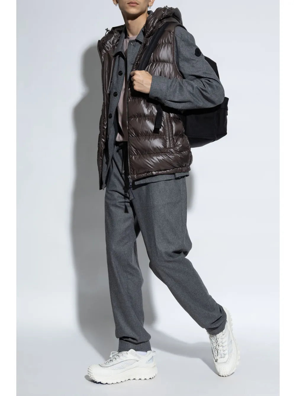 Vestes Doudoune Barant sans manches Moncler Marron Homme