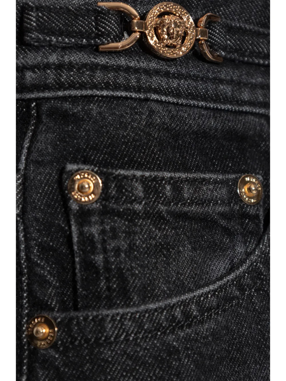 Pantaloni Barocco Jeans Versace Nero Femme