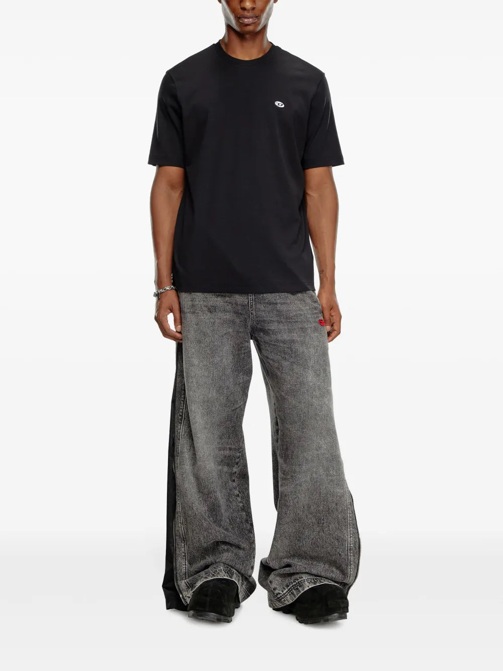 T-shirts T-shirt T-Adujstal-Doval Diesel Noir Homme