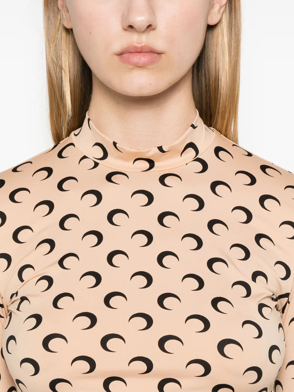 Bild des Top Jersey Moon Artikels der Marke Marine Serre für Frauen - Herbst-Winter Saison 2025 - Detailansicht_5