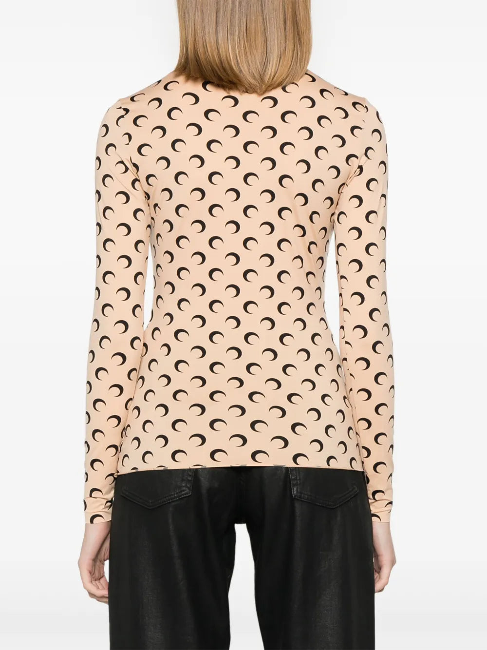 Bild des Top Jersey Moon Artikels der Marke Marine Serre für Frauen - Herbst-Winter Saison 2025 - Detailansicht_4