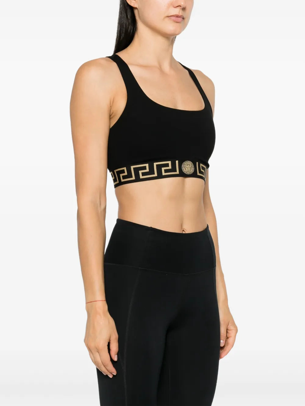 Tops Medusa Sport Bra Versace Black Femme