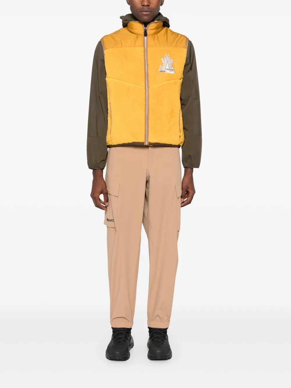Vestes Veste sans manches Moncler Grenoble Jaune Homme