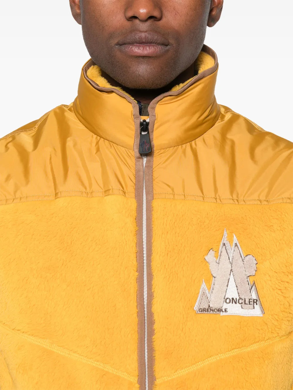 Vestes Veste sans manches Moncler Grenoble Jaune Homme