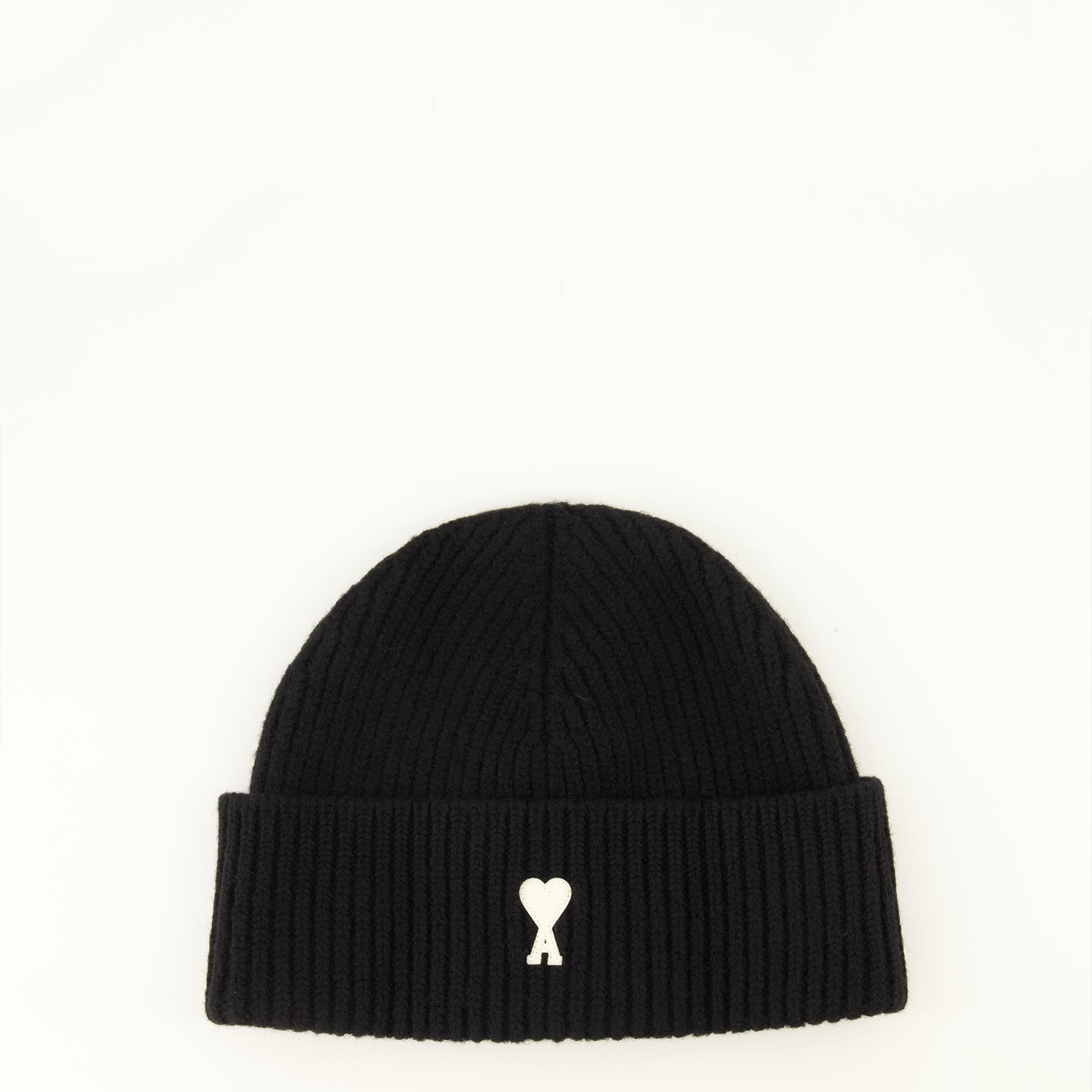 Chapeaux, casquettes et bonnets Schwarze Wollmütze Ami PARIS Noir Unisexe