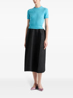 Maille Pull à manches courtes Prada Bleu Femme