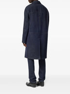 Vestes Manteau en jean brut Versace Bleu foncé Homme