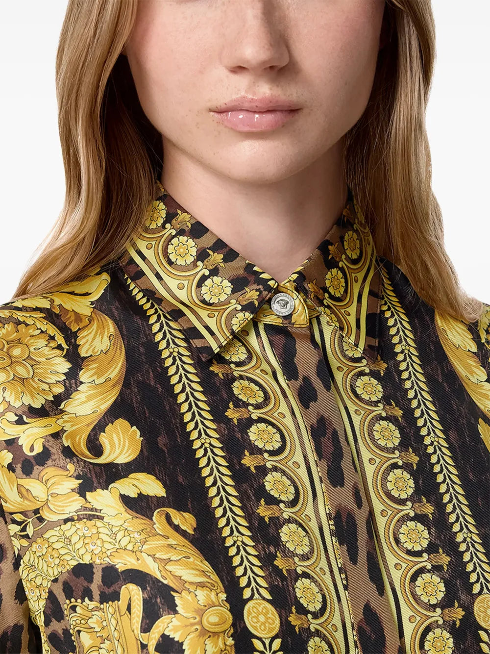 Chemises Chemise Wild Barocco Versace Jaune Femme