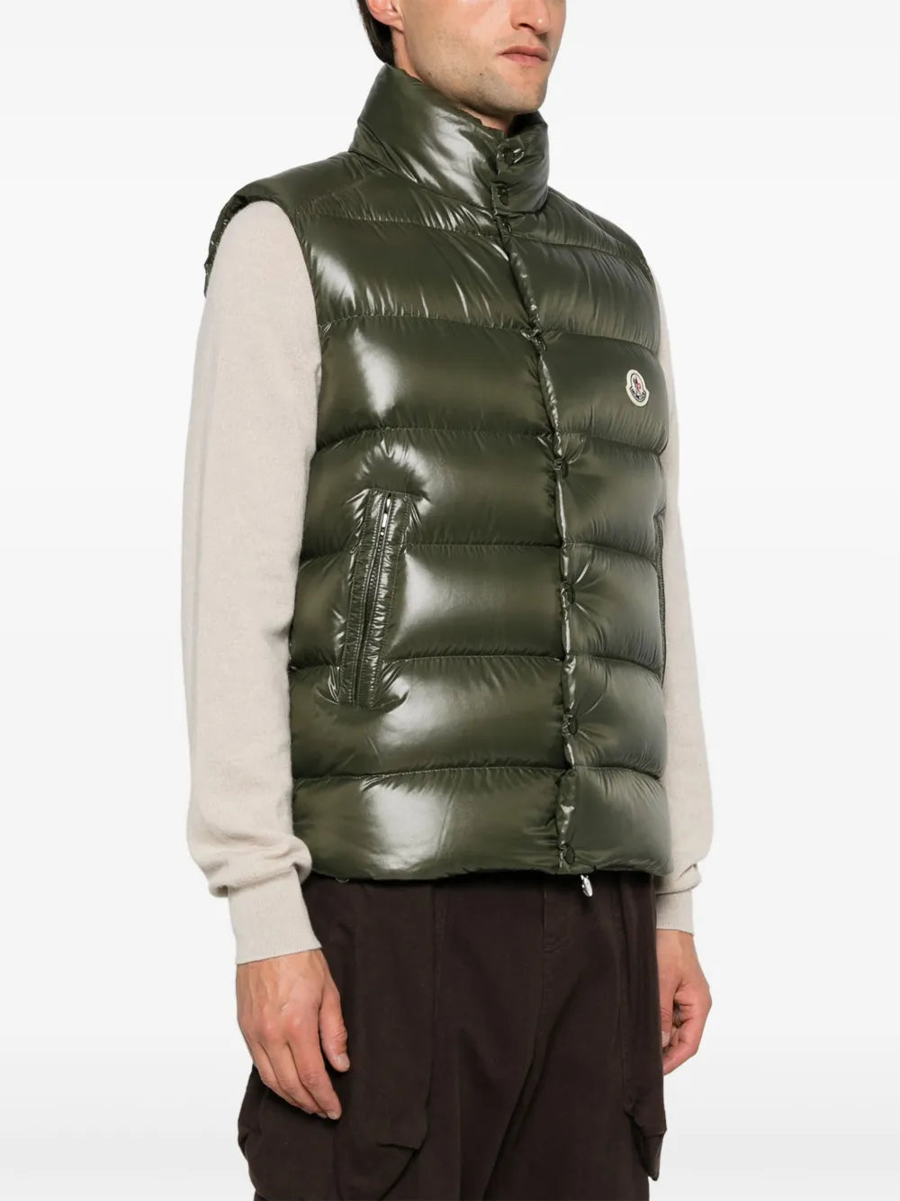 ジャケット ティブ ノースリーブ ダウンジャケット Moncler カーキ Homme