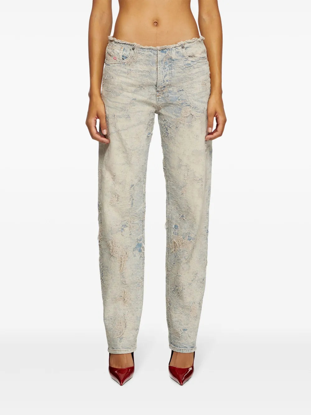 팬츠 Jean D-Arker-FSF Diesel 회색 Femme