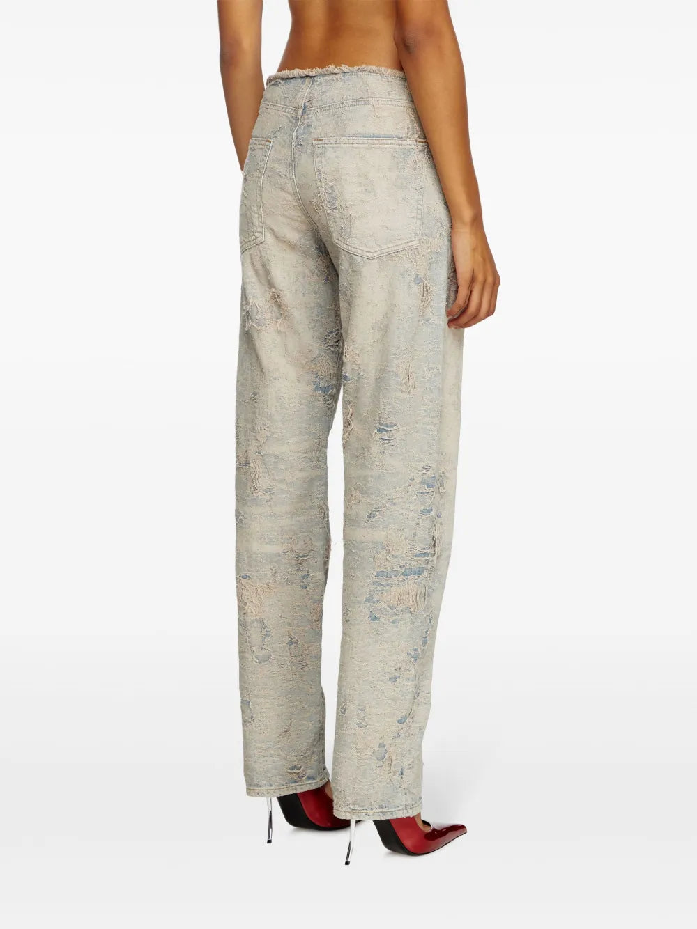 팬츠 Jean D-Arker-FSF Diesel 회색 Femme