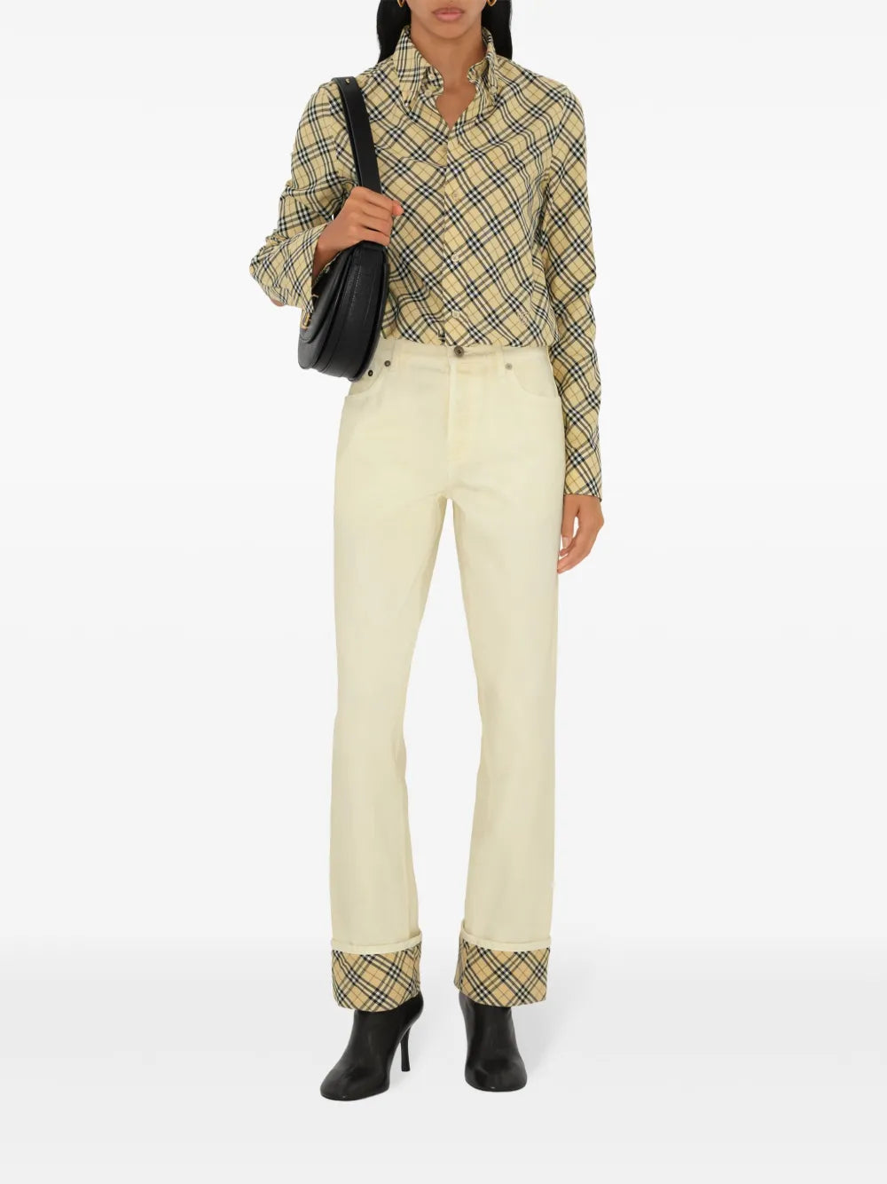 Shirts Checked Shirt Burberry Beige Femme