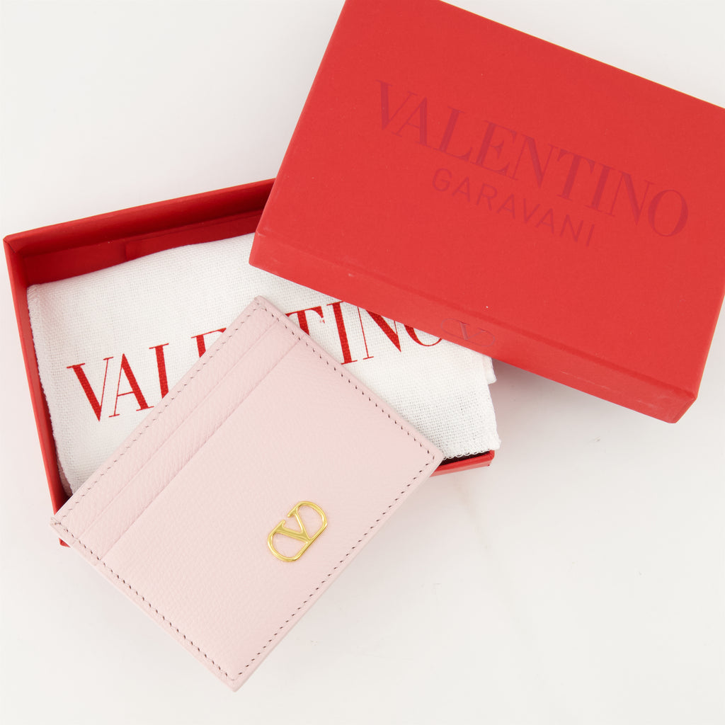 Petite maroquinerie Porte-cartes VLogo Valentino Garavani Rose Femme