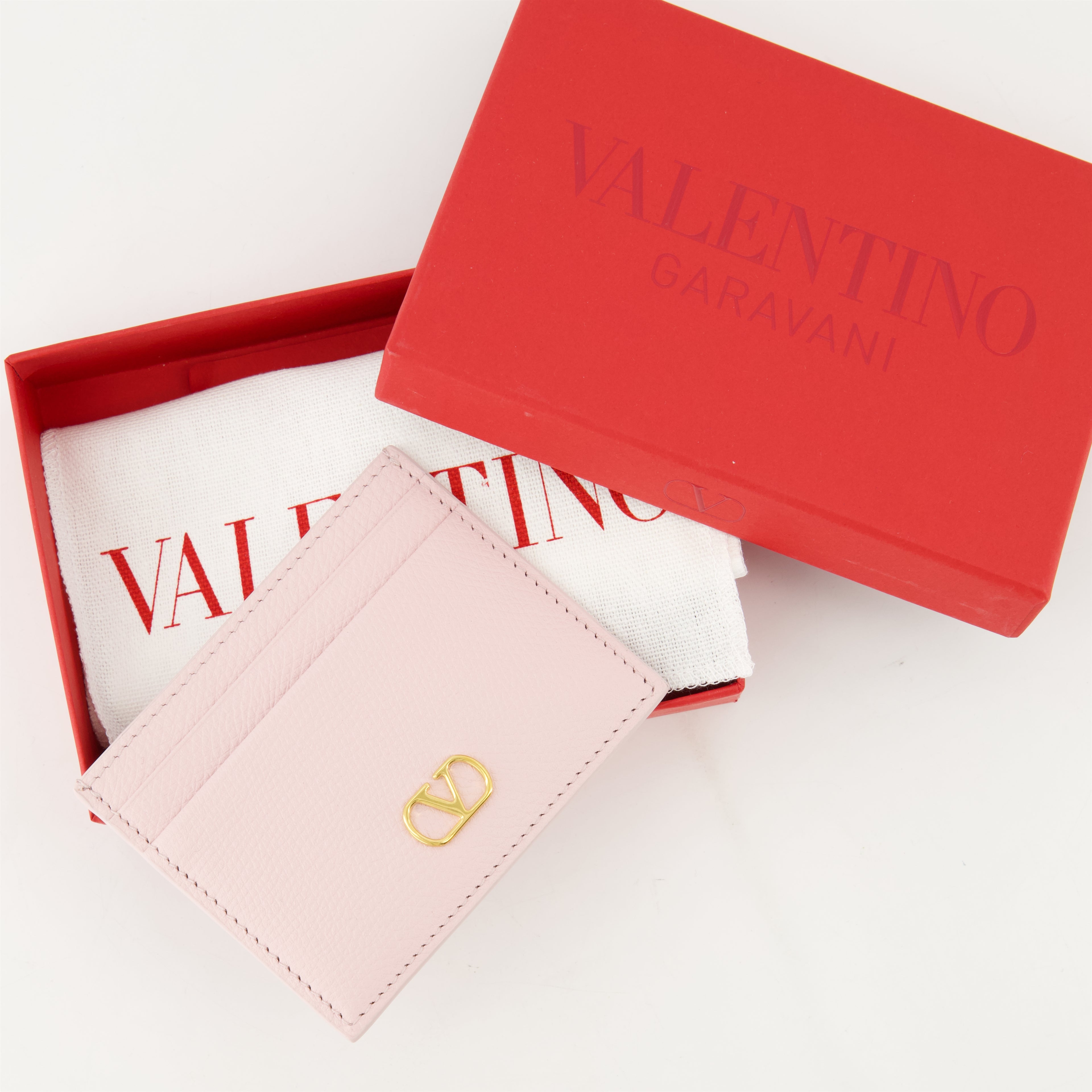 Petite maroquinerie Porte-cartes VLogo Valentino Garavani Rose Femme