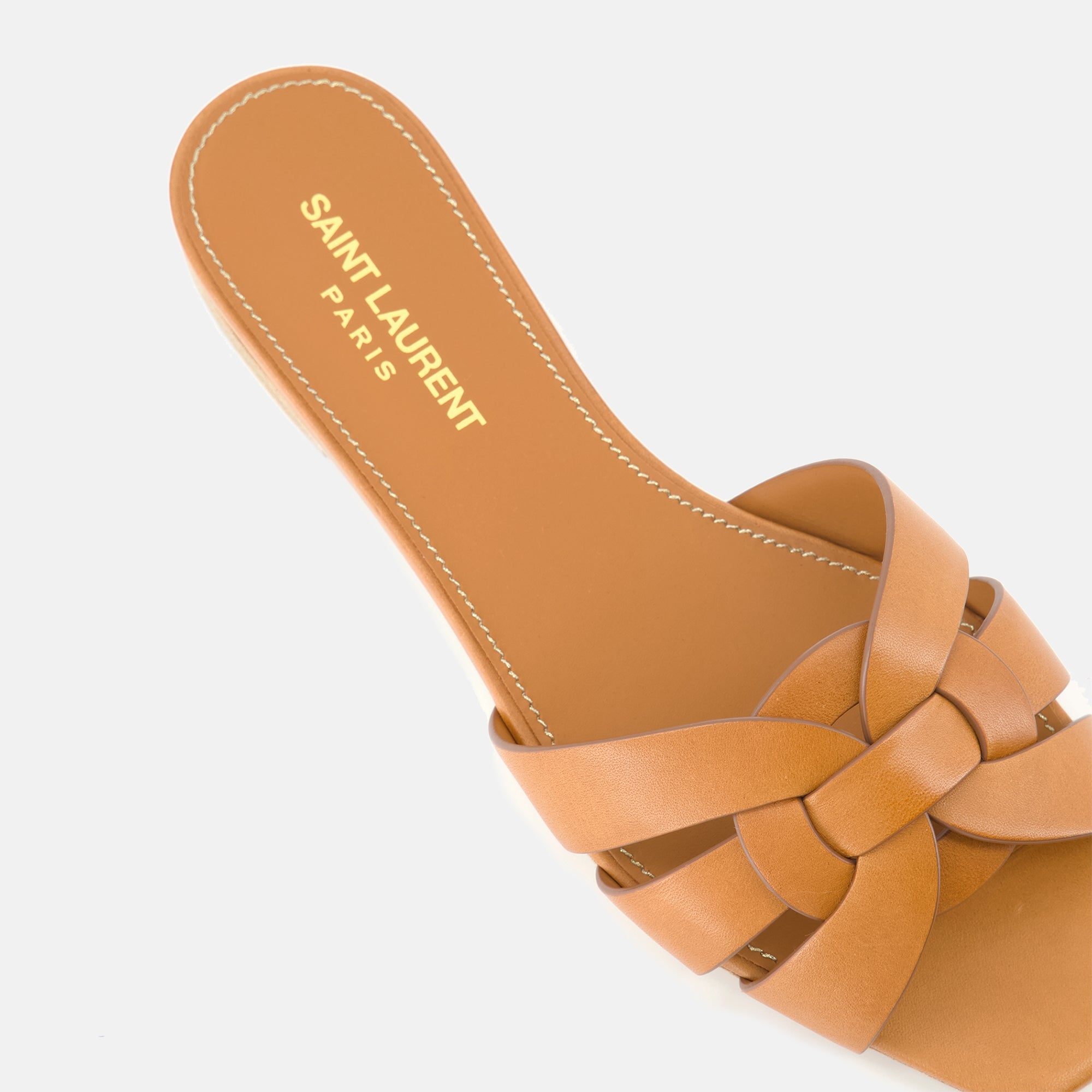 Offene schuhe Tribute Mules Saint Laurent Braun Femme