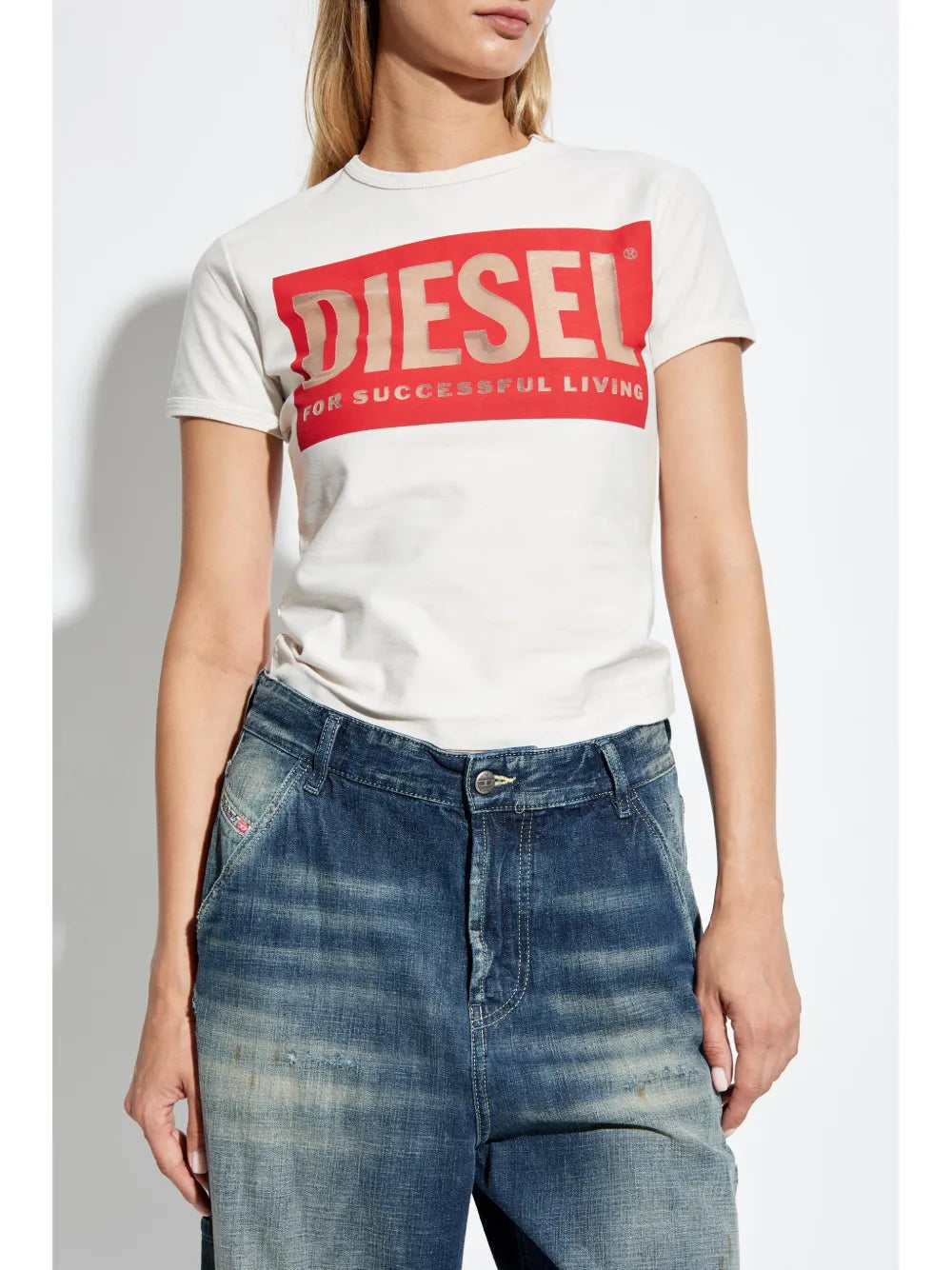 T-shirts T-Malun T-Shirt Diesel White Femme