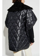 Vestes Cape matelassée Moncler Noir Femme