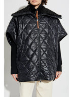 Vestes Cape matelassée Moncler Noir Femme
