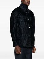 Shirts FF Denim Shirt Fendi Dark blue Homme