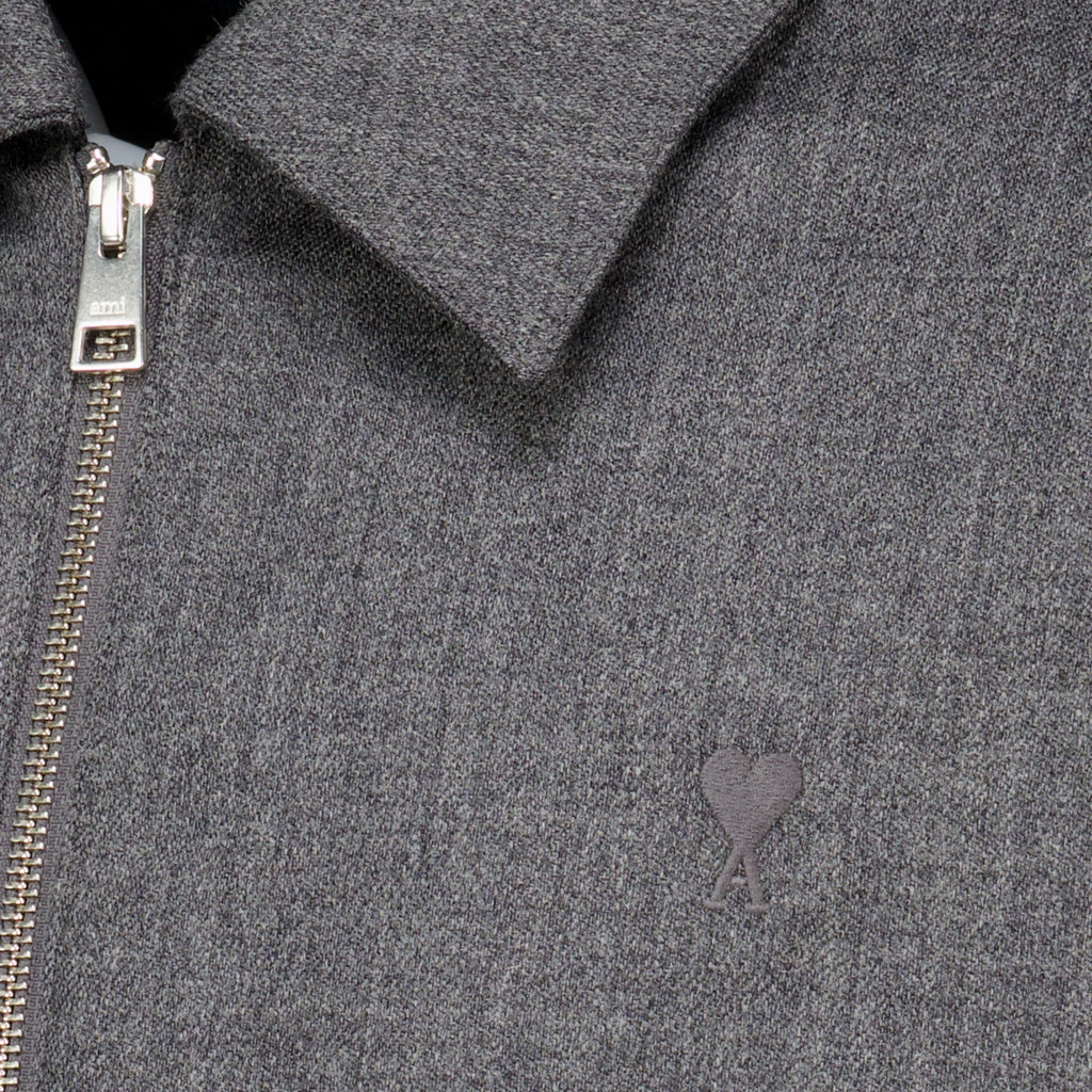Vestes 회색 울 재킷 Ami PARIS Gris Homme