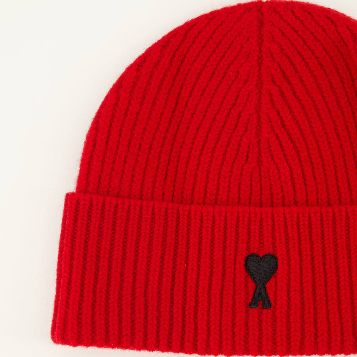 Chapeaux, casquettes et bonnets Red Wool Beanie Ami PARIS Rouge Unisexe