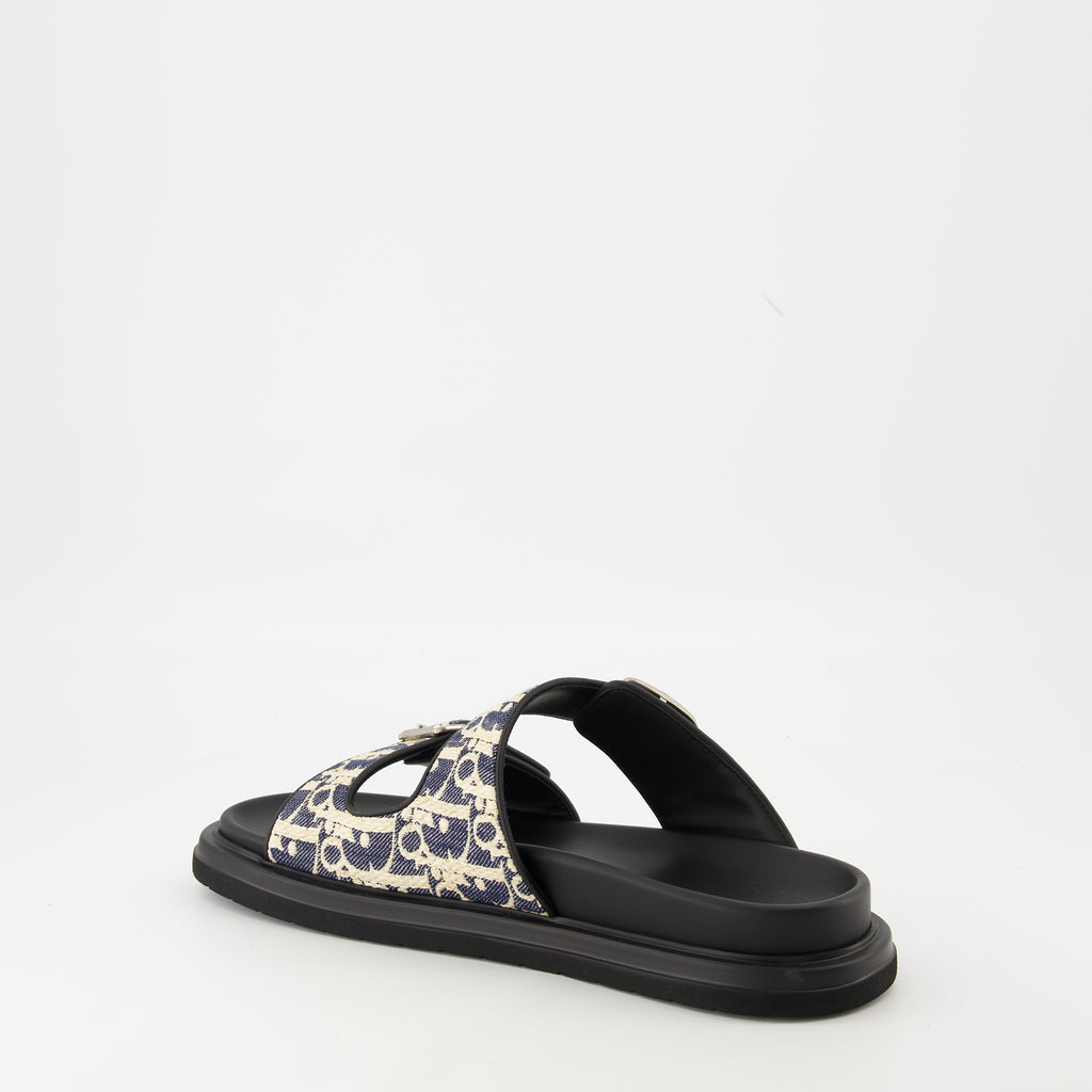 개방형 신발 디올 아쿠아 샌달 Dior 네이비 블루 남성