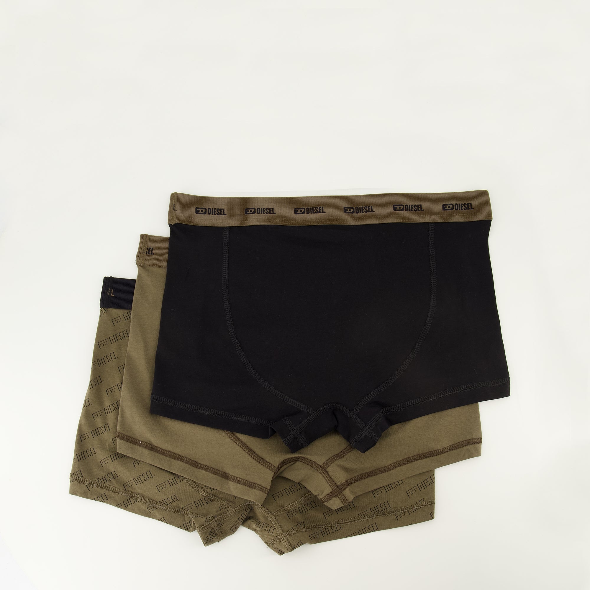 Sous-vêtements et homewear Set di Boxer Khaki Diesel Kaki Homme