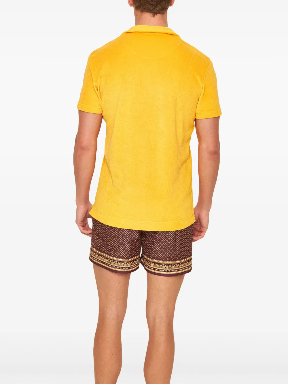 Polo shirts Terry Polo Orlebar Brown Orange Homme