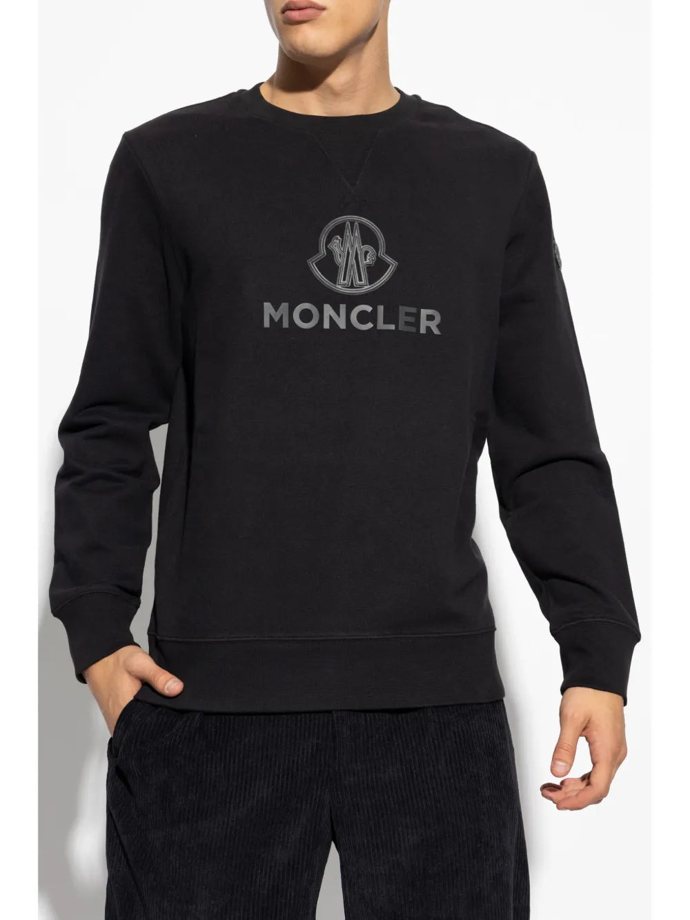 Sweatshirts Logo Sweatshirt Moncler Black Homme
