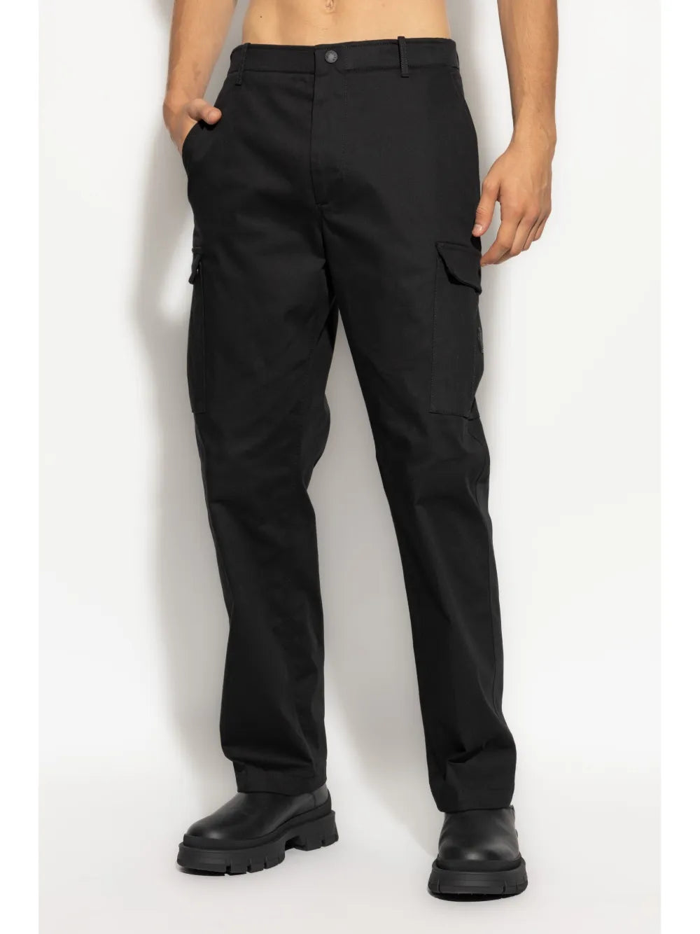 Pants Cargo Pants Moncler Black Homme
