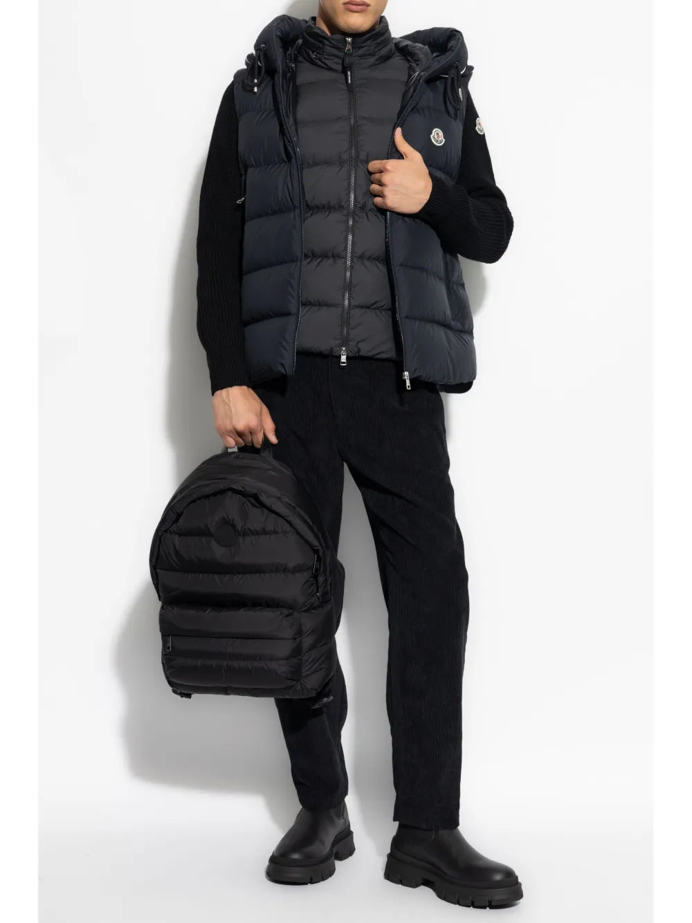 Jackets Cardamine Sleeveless Down Jacket Moncler Dark blue Homme