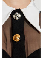 Vestidos Mini vestido preto sem alças Versace Preto Femme