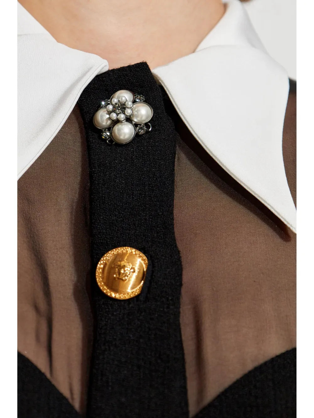 Vestidos Mini vestido preto sem alças Versace Preto Femme