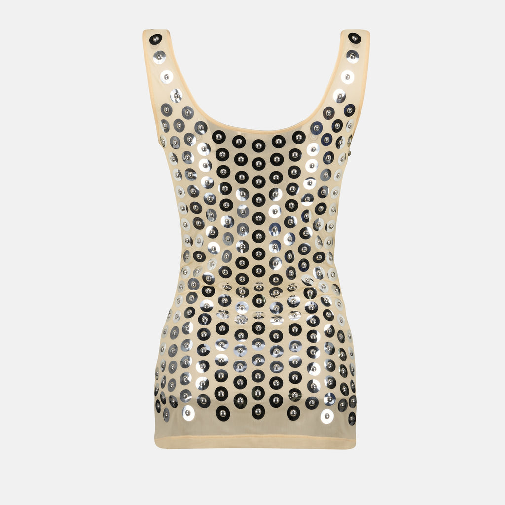 Tops Top en jersey Rabanne Argenté Femme