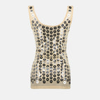 Tops Top en jersey Rabanne Argenté Femme