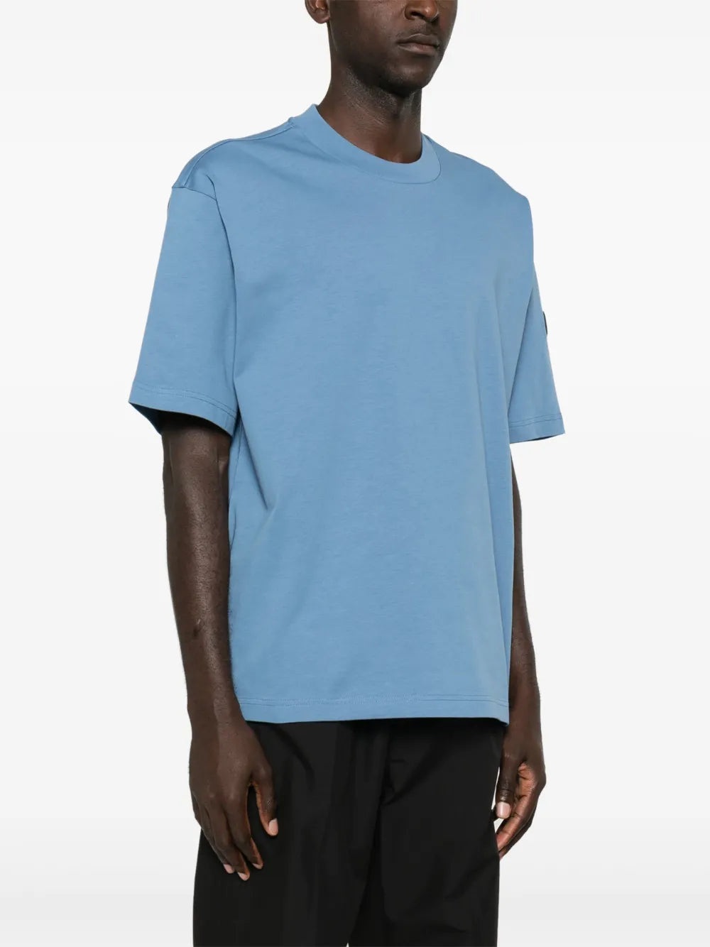 T-shirt T-Shirt con Logo Moncler Blu Homme