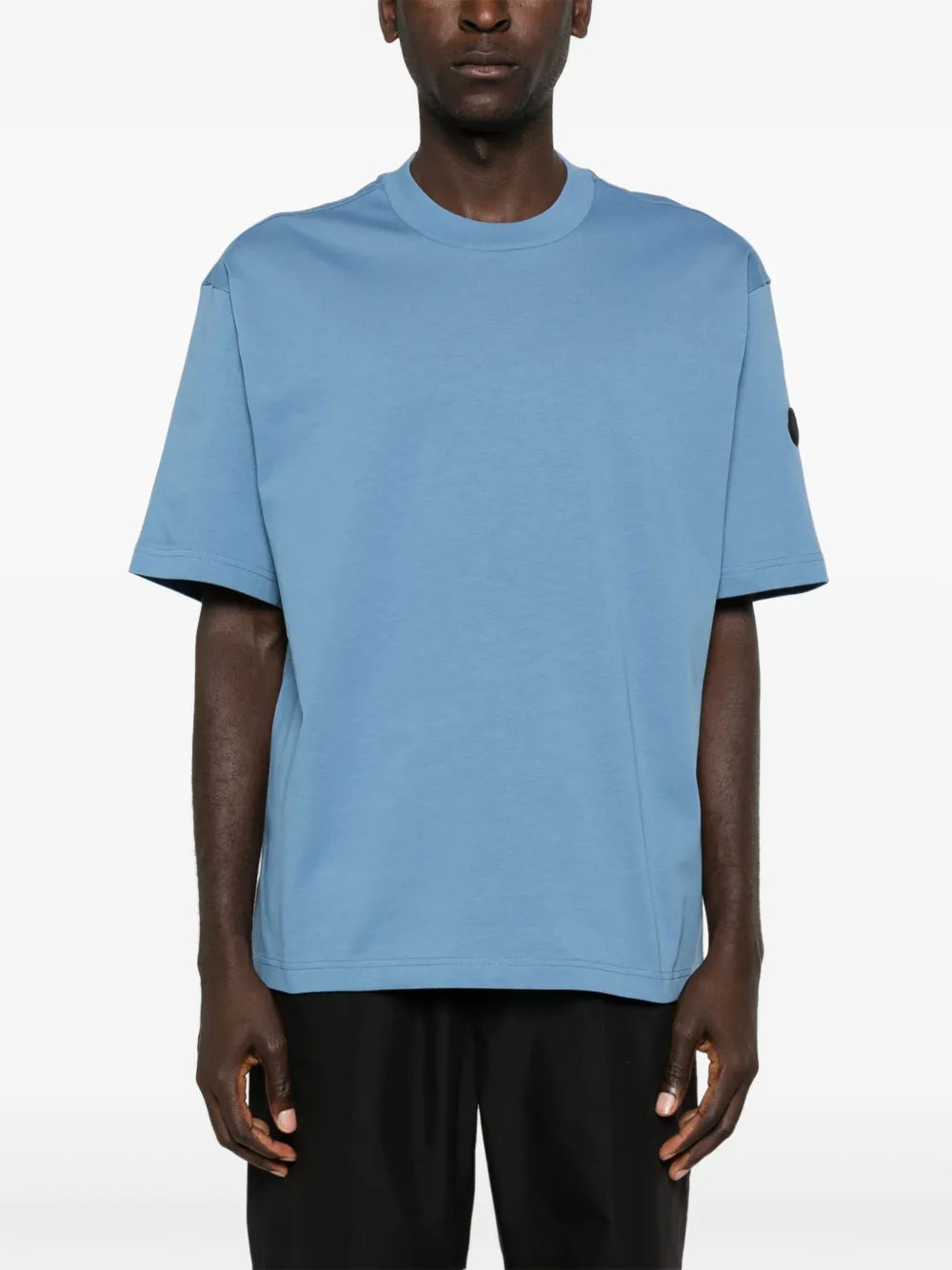 T-shirt T-Shirt con Logo Moncler Blu Homme