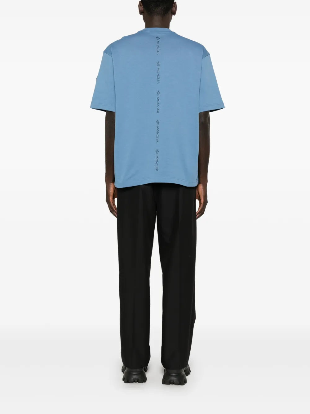 T-Shirts Logo T-Shirt Moncler Blau Homme