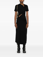 Imagen del artículo Vestido largo negro de la marca Rabanne para Mujer - Temporada Otoño-Invierno 2025 - Vista trasera