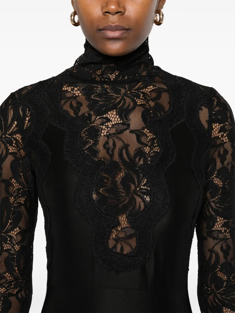 Dresses Long Lace Dress Rabanne Black Women