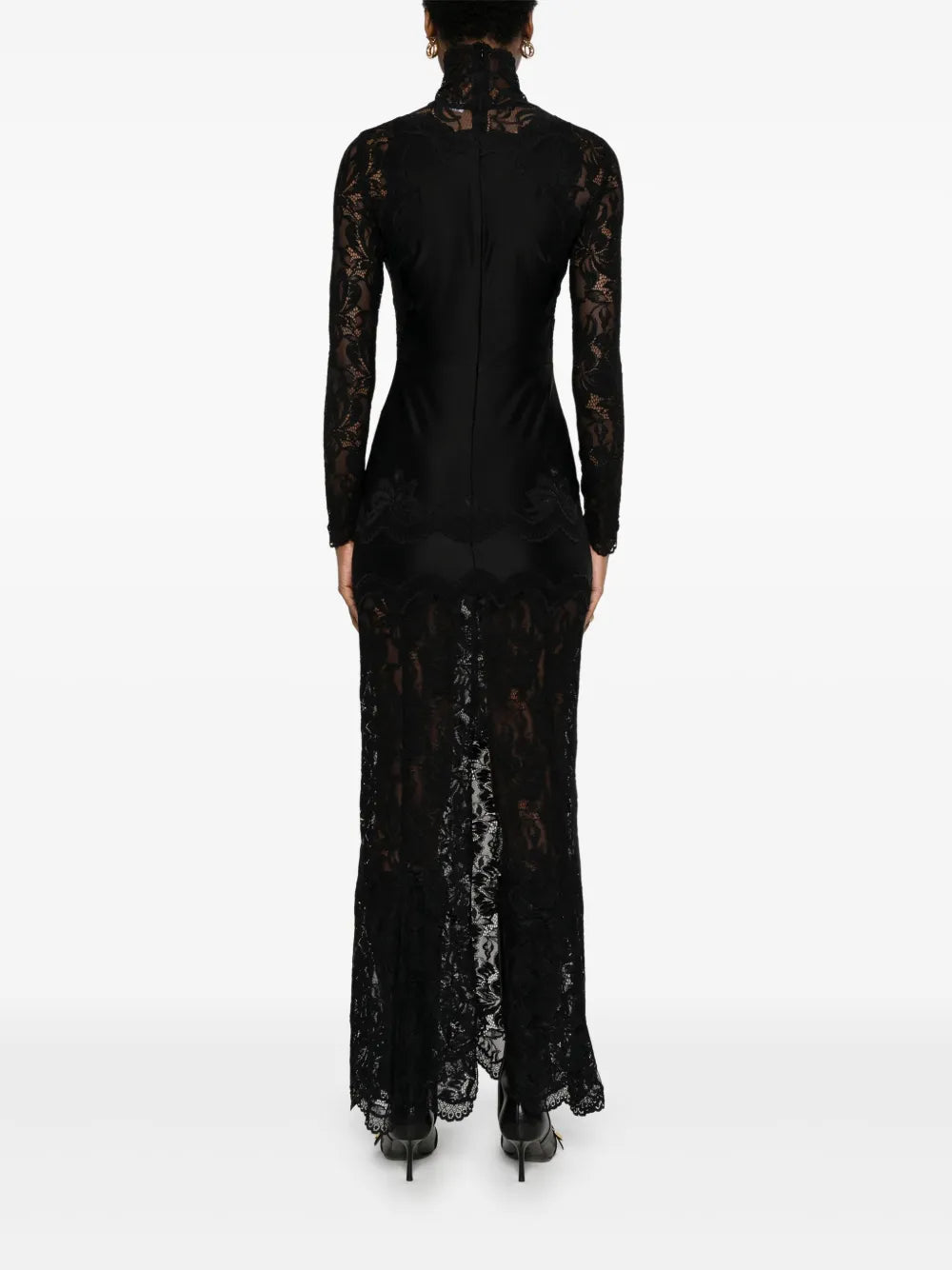 Dresses Long Lace Dress Rabanne Black Women
