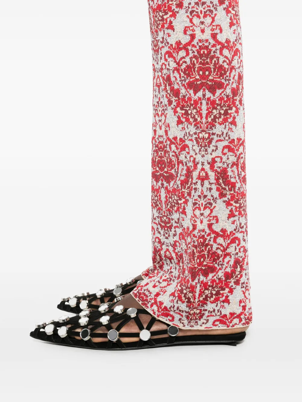 Pants Printed Pants Rabanne Red Femme