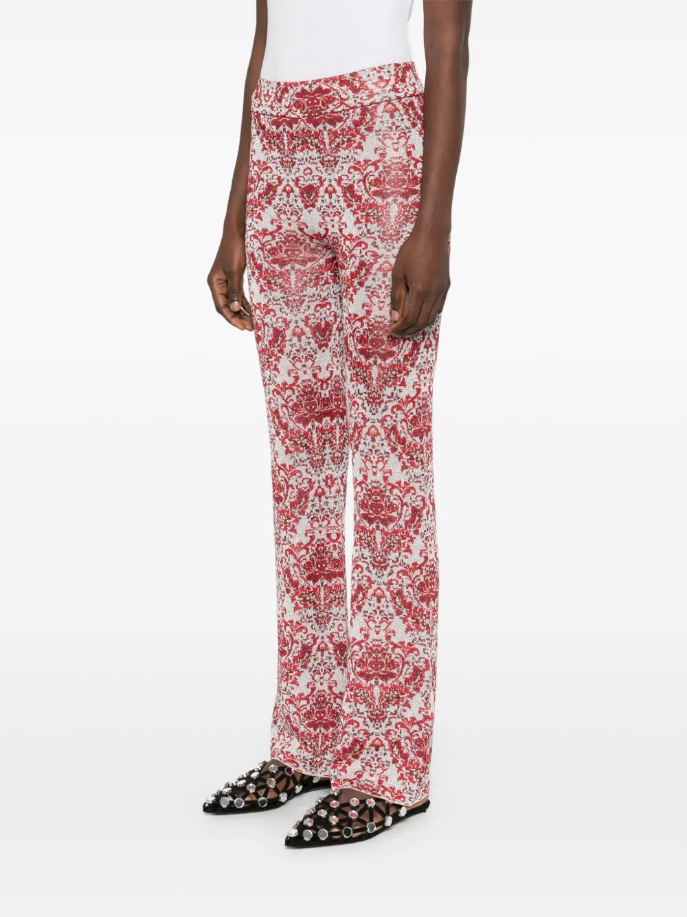 Pants Printed Pants Rabanne Red Femme