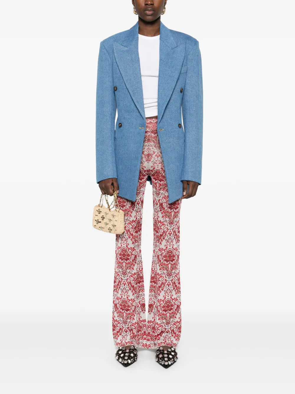 Pants Printed Pants Rabanne Red Femme